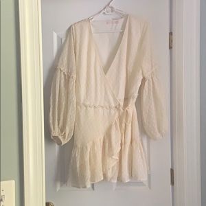 Ivory Wrap Dress
